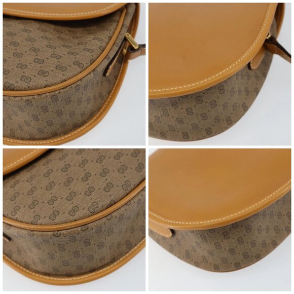 GUCCI Micro GG Supreme Shoulder Bag PVC Beige Gold 007 115 0074 Auth SW1540 - Picture 14 of 16